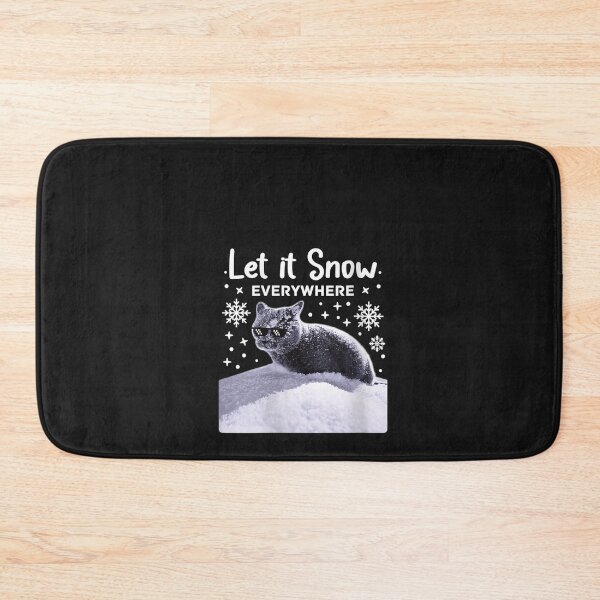Item preview, Womens Funny Party Cat with Sunglasses - Let it Snow everywhere V-Neck T-Shirt designed and sold by shop   luisant.
