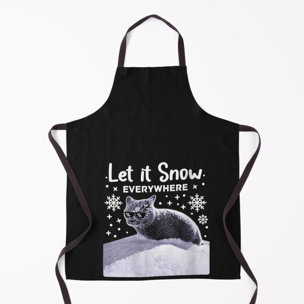 Item preview, Womens Funny Party Cat with Sunglasses - Let it Snow everywhere V-Neck T-Shirt designed and sold by shop luisant.