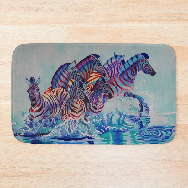 Item preview, Bathing Zebras designed and sold by Tatyana Binovska.