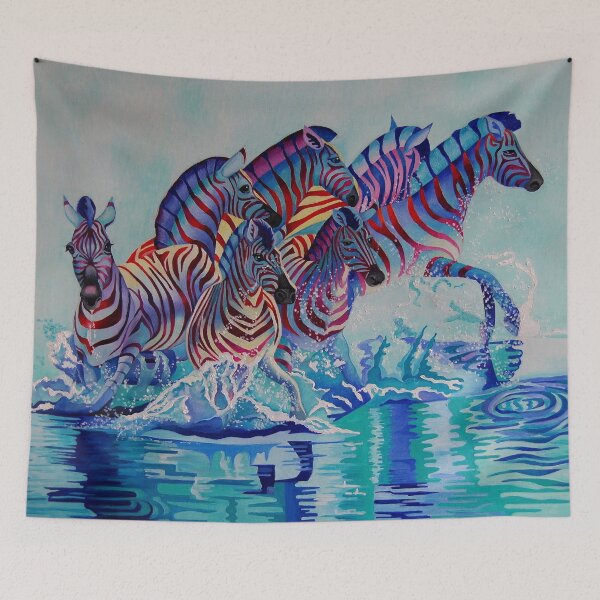 Item preview, Bathing Zebras designed and sold by Tatyana Binovska.