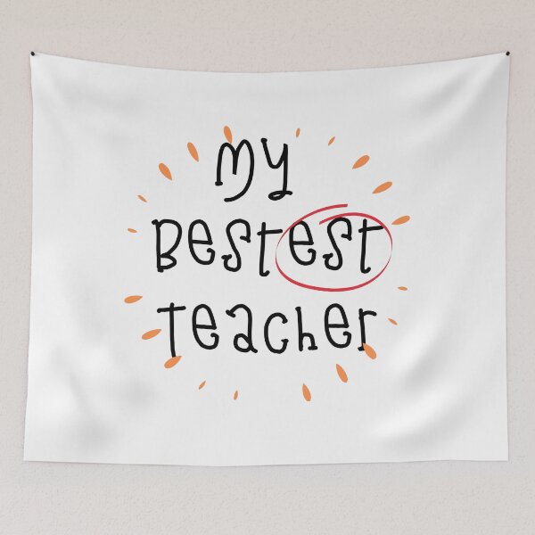 Item preview, My bestest Teacher designed and sold by AshStylz.