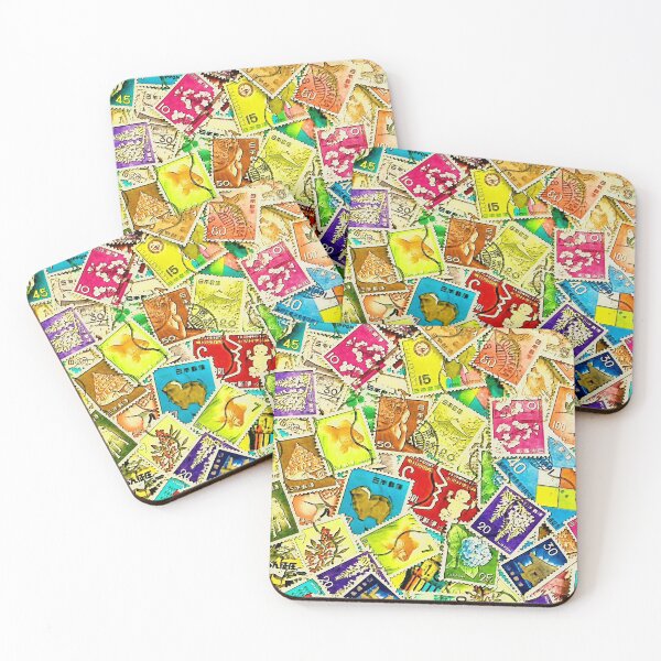 Item preview, Vintage Japanese Stamps  designed and sold by Guy Christophe Tixier.