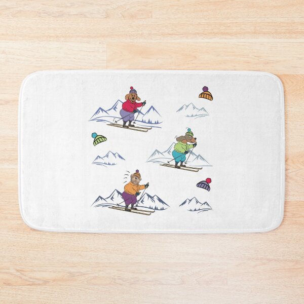 Item preview, Cute Dogs Skiing in the Winter Mountains | Sticker Pack & Pattern designed and sold by pixelspantry.
