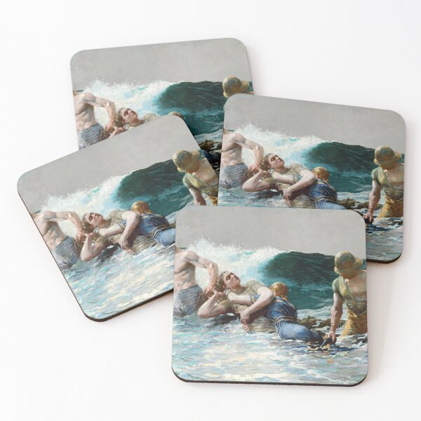 Item preview, Oil Painting Undertow (1886) by Winslow Homer designed and sold by Designedbysm.