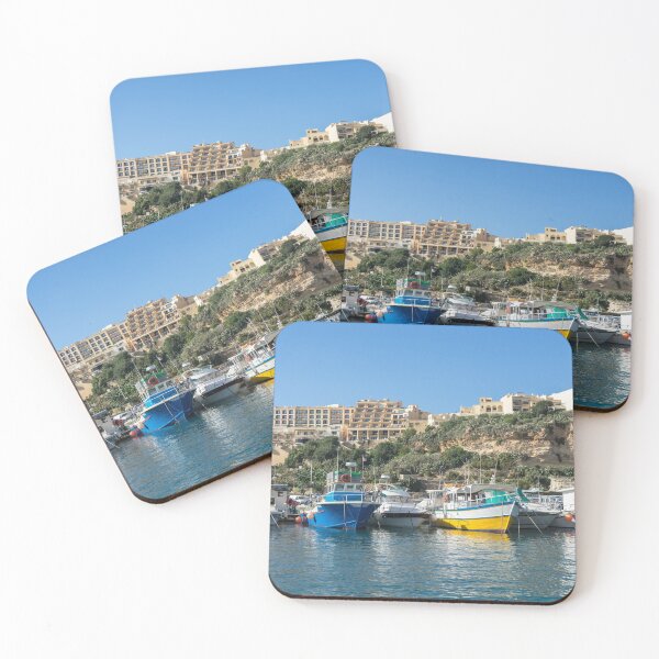 Item preview, Cheerful Maltese - Gozos Scenic Mgarr Harbour designed and sold by Georgia Mizuleva.