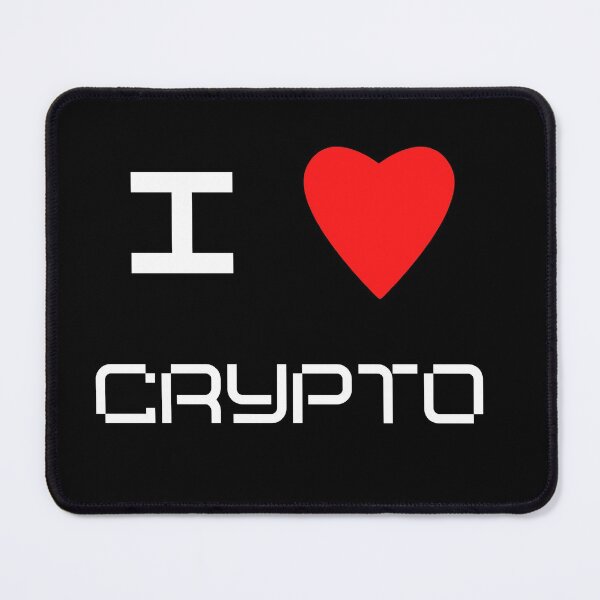 Item preview, I love Cryptocurrency Red Heart designed and sold by RedSparkle.