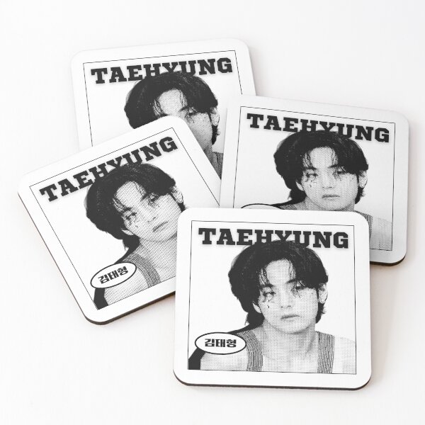 Item preview, bts taehyung v b&w mots on:e clue design designed and sold by Purplee7.