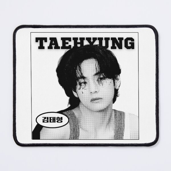 Item preview, bts taehyung v b&w mots on:e clue design designed and sold by Purplee7.