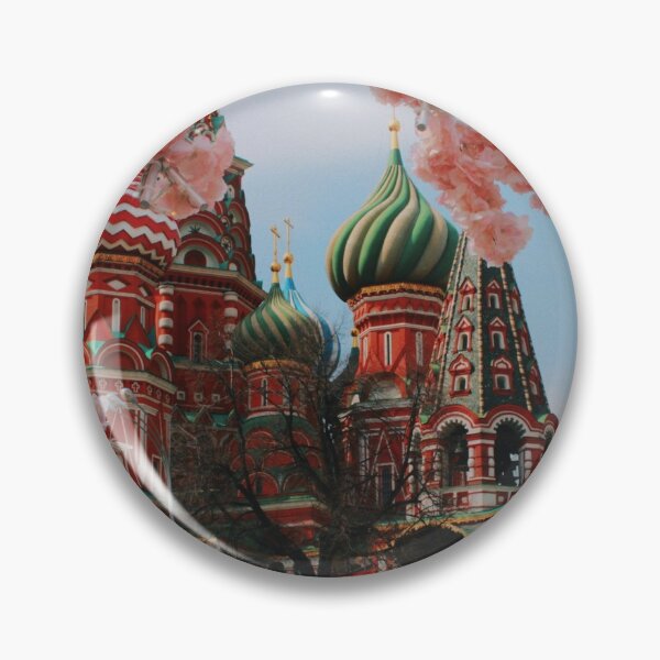 Item preview, Beautiful view of St. Basil's Cathedral. The bloom of Sakura in Moscow. spring season. designed and sold by class01.