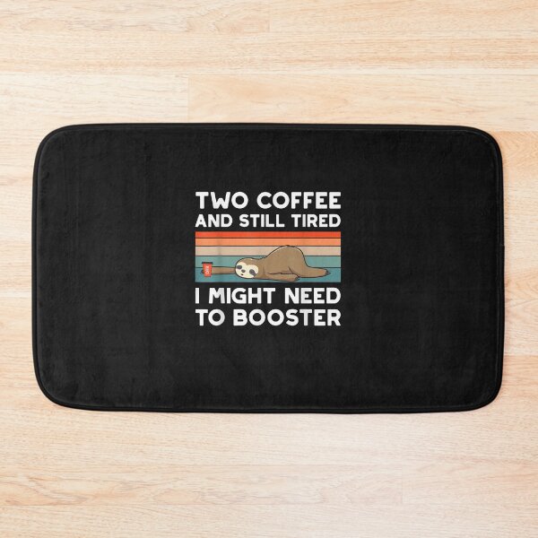 Item preview, Two Coffee Still Tired Might Need To Booster Sloth Retro T-Shirt designed and sold by shop   luisant.