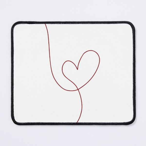 Item preview, Red Heart One Line Art - Heart Continuous Line - Dark Red Heart Single Line designed and sold by Mrs-PenLine.