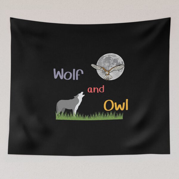 Item preview, Wolf and Owl designed and sold by BankDesign2001.