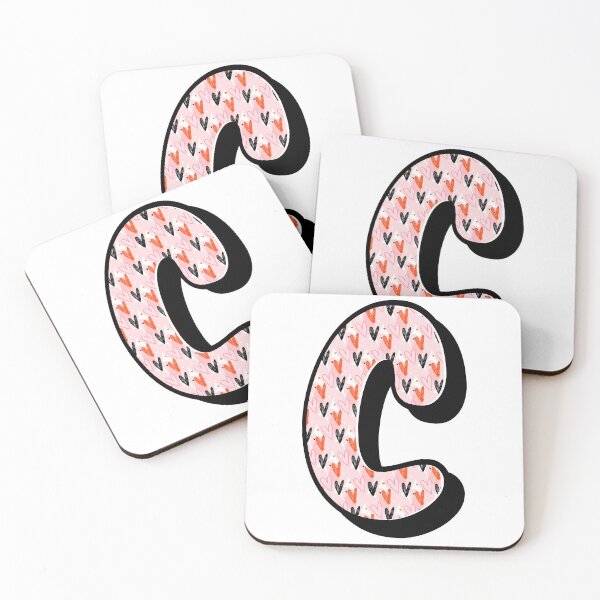 Item preview, Love Pattern C Alphabet Text Design designed and sold by BrightLightArts.
