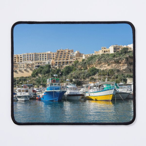 Item preview, Cheerful Maltese - Gozos Scenic Mgarr Harbour designed and sold by Georgia Mizuleva.
