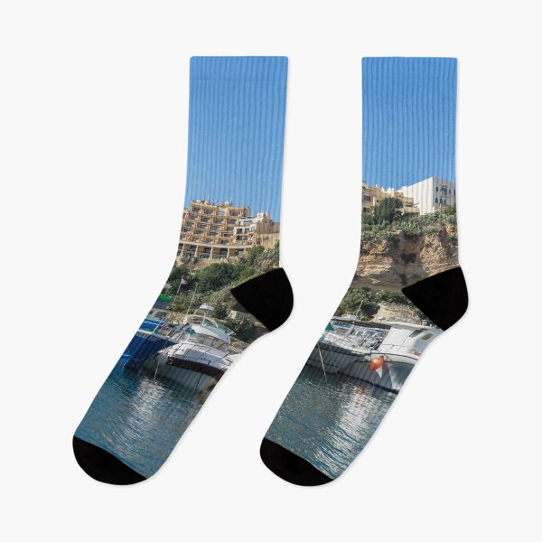 Item preview, Cheerful Maltese - Gozos Scenic Mgarr Harbour designed and sold by Georgia Mizuleva.