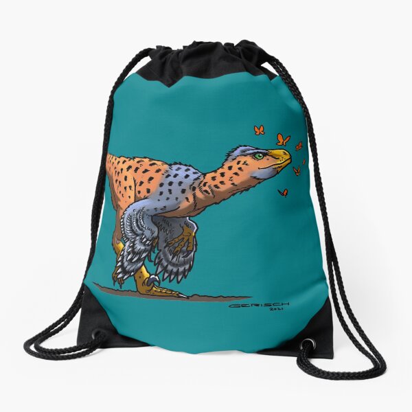 Things with Wings - Butterfly Raptor Drawstring Bag