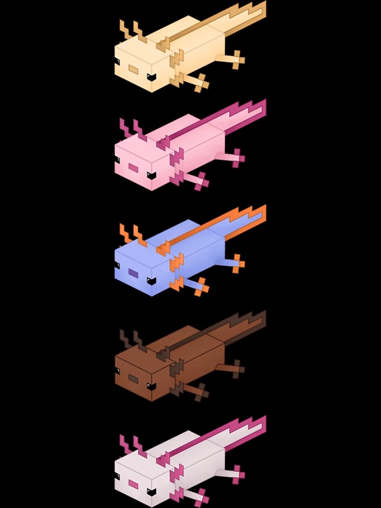 "Minecraft Axolotl Line Classic" Poster for Sale by AnnaCarter70