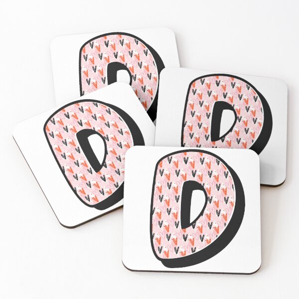 Item preview, Love Pattern D Alphabet Text Design designed and sold by BrightLightArts.