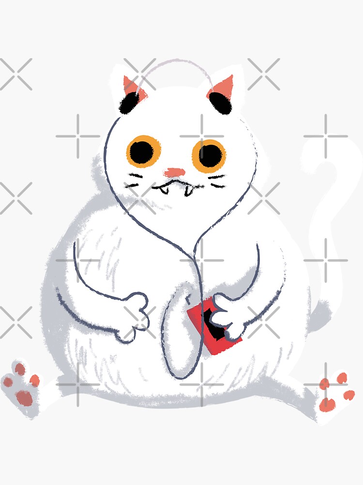 FATTY KITTY CAT CUBBY CAT Sticker