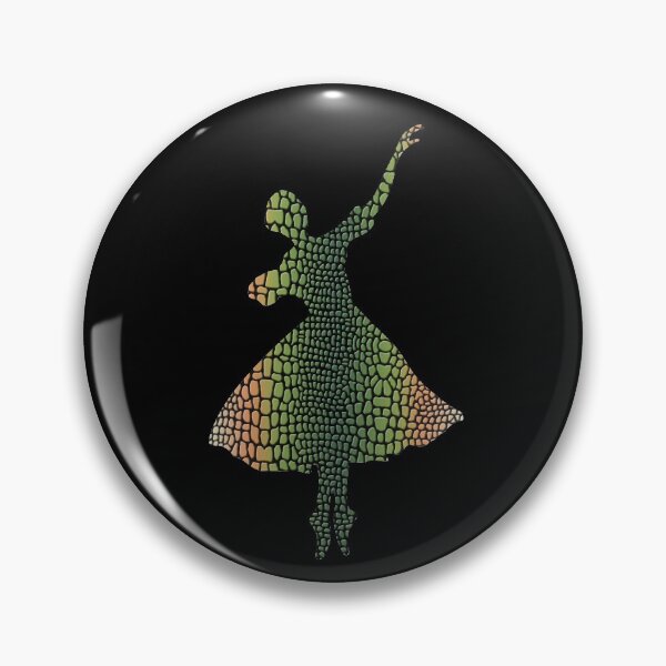 Item preview, BALLET - SNAKE LIZARD REPTILE TEXTURE - BALLERINA SILHOUETTE designed and sold by KoolDsignsDANCE.