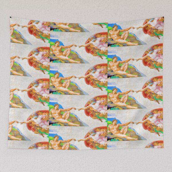 Item preview, Creation of Adam- mosiac (Italian: Creazione di Adamo) is a fresco painting by Italian artist Michelangelo, which forms part of the Sistine Chapel's ceiling designed and sold by CristalleLisa.