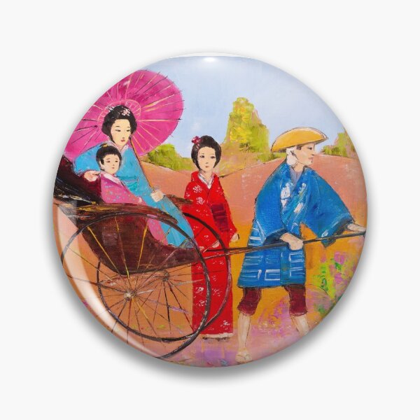 Item preview, Japanese Rickshaw With Passengers designed and sold by Natalia_Shchip.