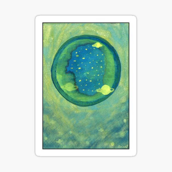 Blaue Galaxie Sticker