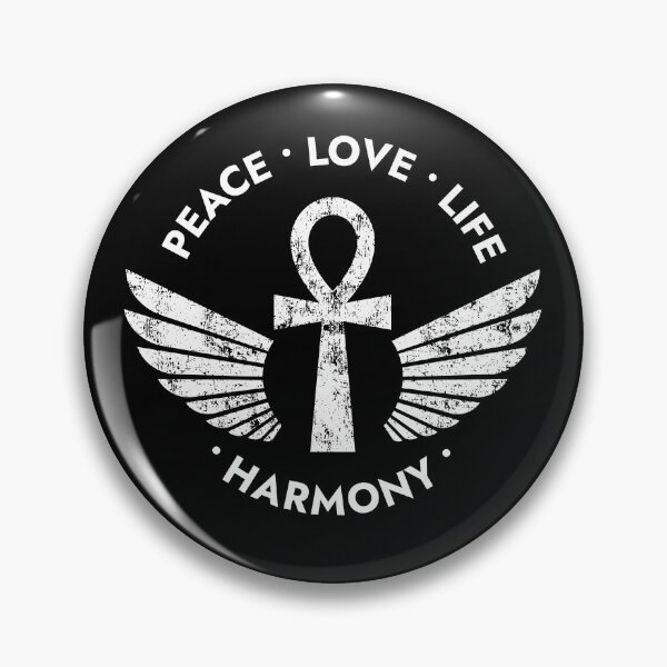Item preview, Peace Love Life Harmony Ancient Egyptian Winged Ankh  designed and sold by The Junto Shop.