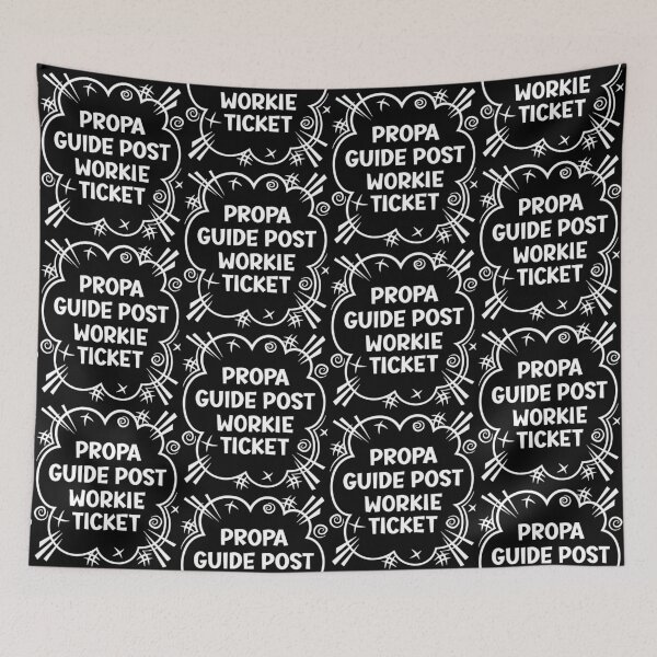 Item preview, PROPA GUIDE POST WORKIE TICKET a cheeky design for people from Guide Post in the North East of England designed and sold by robimerch.