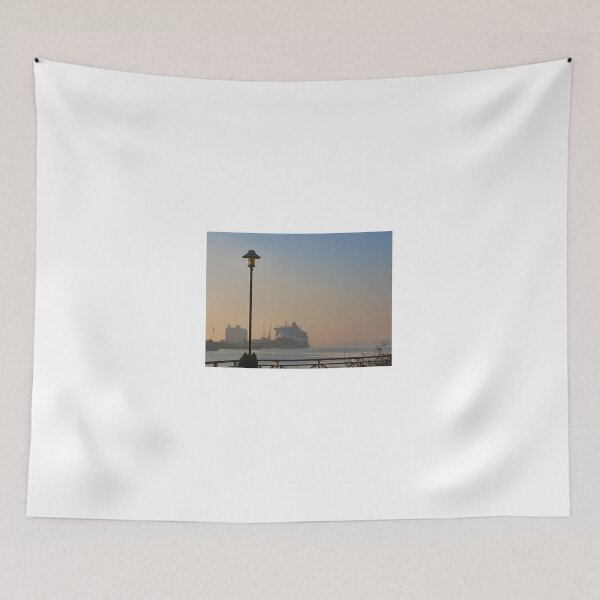 Item preview, The Queen Mary 2 on a misty morning in Southampton. designed and sold by ronsaunders47.