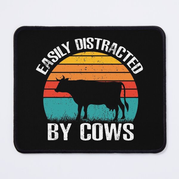 Item preview, Easily Distracted By Cows (Cow Lover And Farmer Gift) designed and sold by i-longmanshop.
