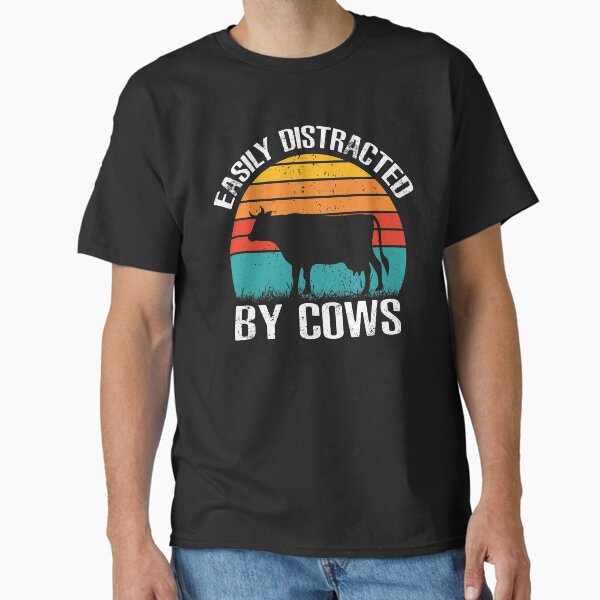 Artikel-Vorschau von Leicht von Kühen ablenkbar (Geschenk für Kuhliebhaber und Landwirte), designt und verkauft von i-longmanshop.