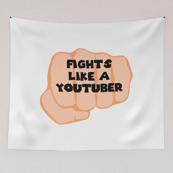Item preview, FIGHTS LIKE A YOUTUBER designed and sold by DomGDesign.