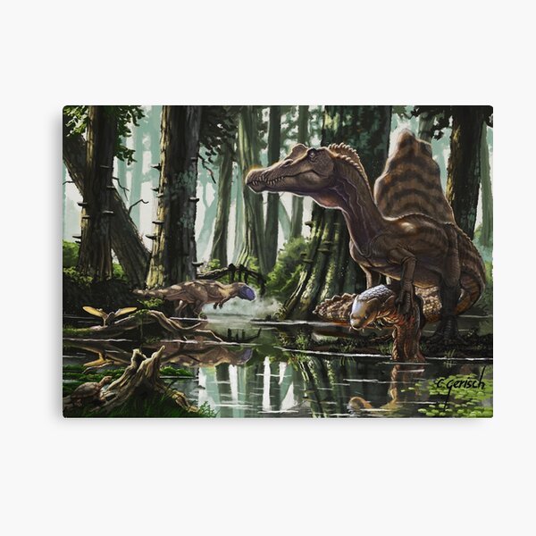 Spinosaurus - Fisherman's Foe Canvas Print