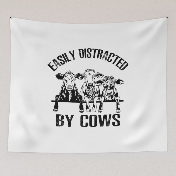 Item preview, Easily Distracted By Cows (Cow Lover Gift) designed and sold by i-longmanshop.