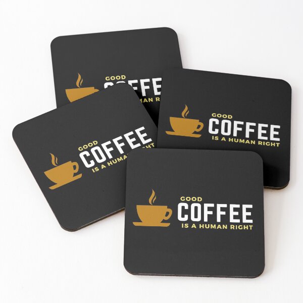 Item preview, good coffee is a human right for coffee lover  designed and sold by Mehdi Art.