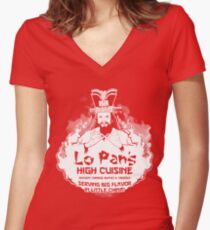 Lo Pan's High Cuisine Women's Fitted V-Neck T-Shirt