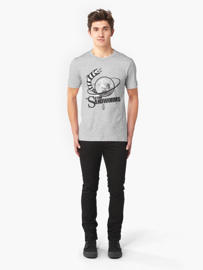 Alternate view of Afterlife All-Stars: The Saturn Sandworms Slim Fit T-Shirt