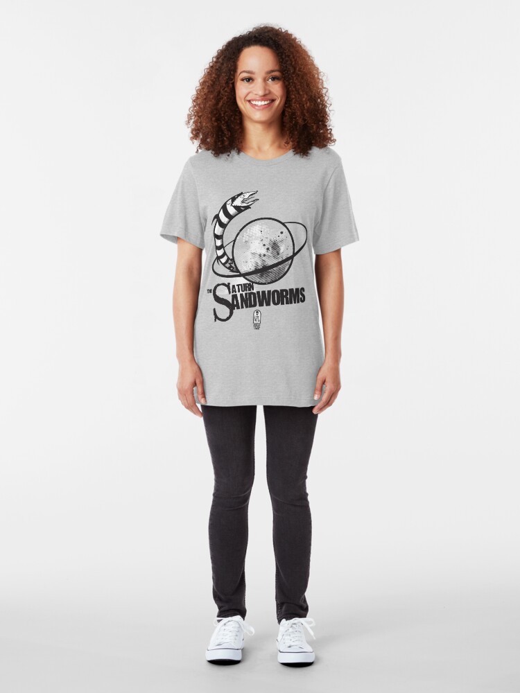 Alternate view of Afterlife All-Stars: The Saturn Sandworms Slim Fit T-Shirt