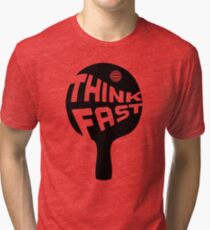 Ping Pong Think Fast Tri-blend T-Shirt