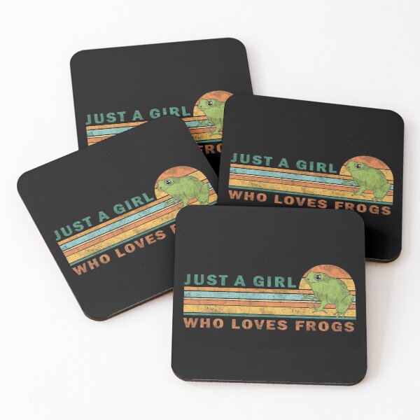 Item preview, Just A Girl Who Loves Frogs designed and sold by ValentinaHramov.