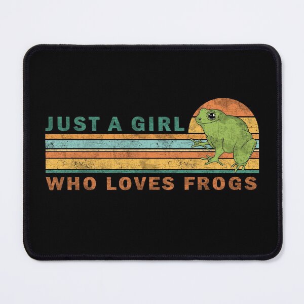 Item preview, Just A Girl Who Loves Frogs designed and sold by ValentinaHramov.