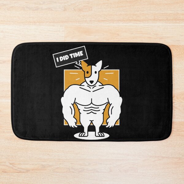 Item preview, jail dog body building muscle biceps designed and sold by SuperiorPrints.