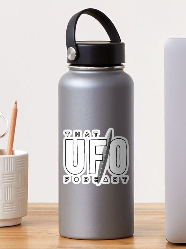Sticker, That UFO Podcast Logo designed and sold by Dan Zetterström