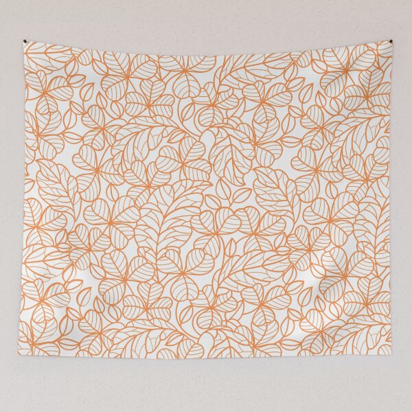 Item preview, Flowers Art Orange colour designed and sold by Tshirtstory.