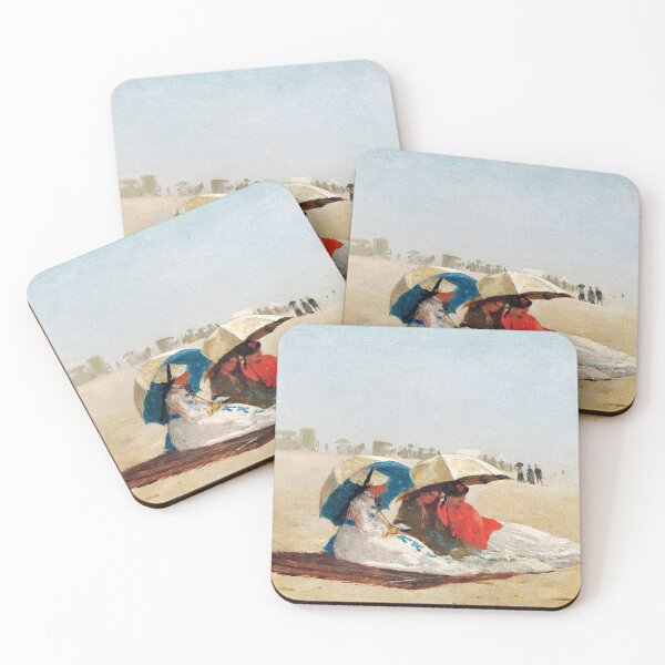 Item preview, Oil Painting East Hampton Beach, Long Island (1874) by Winslow Homer designed and sold by Designedbysm.