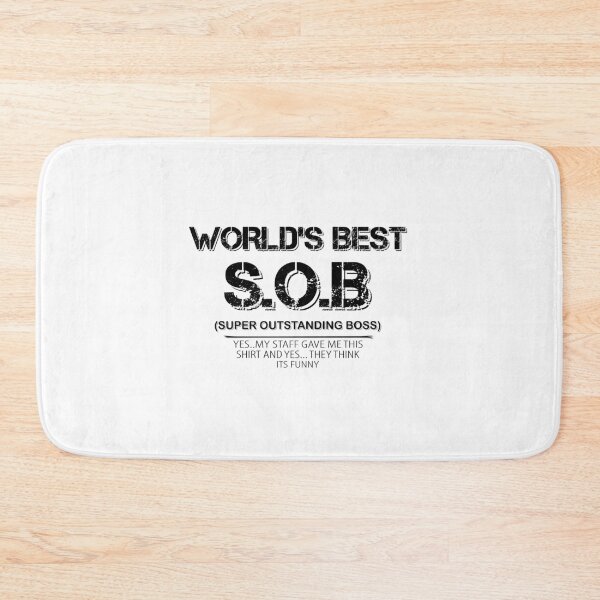 Item preview, World best SOB super Outstanding Boss, Gift For Boss designed and sold by Mouadox ★★★★★.