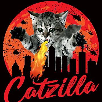 Artwork thumbnail, Catzilla Funny by verdecuddly