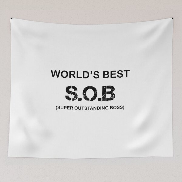 Item preview, World best SOB super Outstanding Boss, Gift For Boss designed and sold by Mouadox ★★★★★.