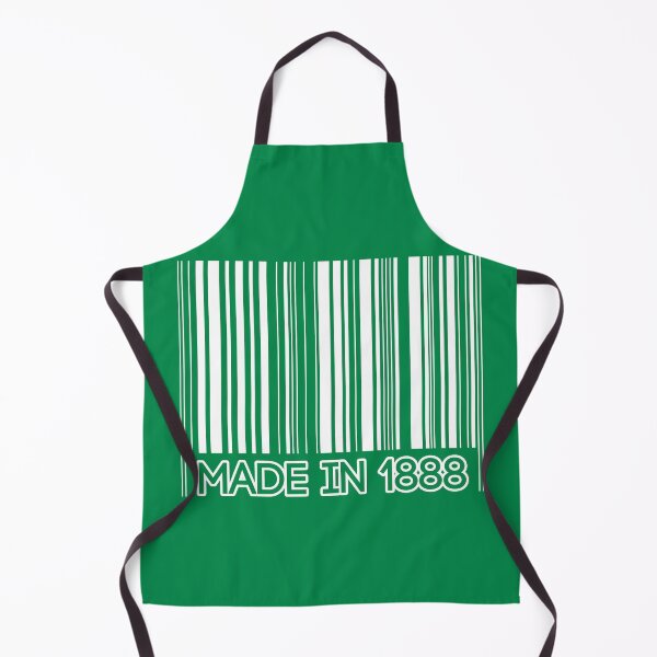 Item preview, MADE IN 1888, Glasgow Celtic Football Club White Barcode Design designed and sold by MacPean.